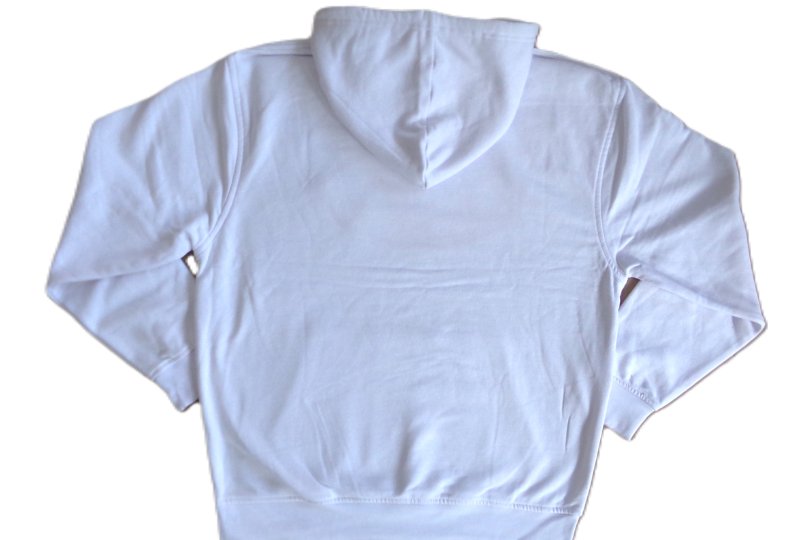 Bluza męska z kapturem, biała, z logo JAWA, rozmiar M-photo2