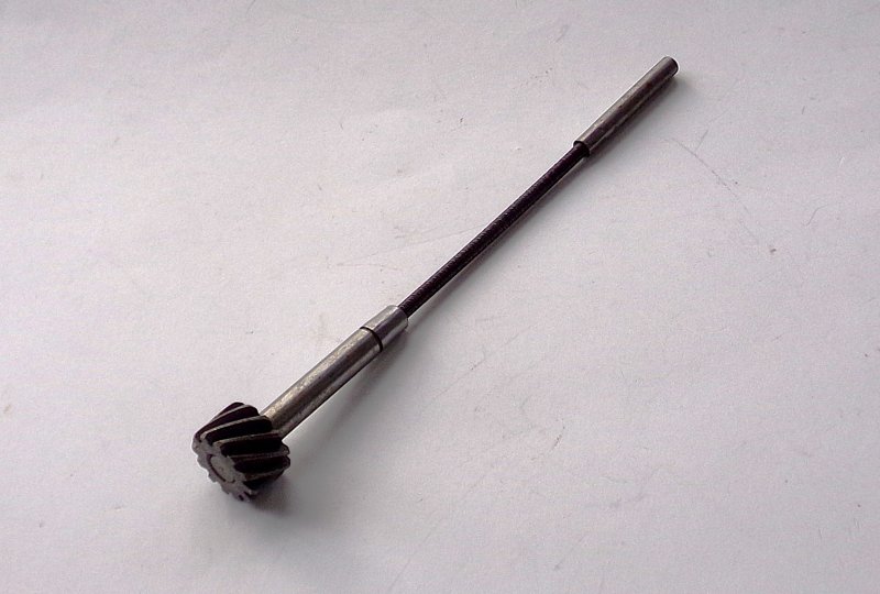 Napęd licznika, 12 zębów, długość 178 mm, średnica 6 mm, oryginał, CZ 501/502-photo1