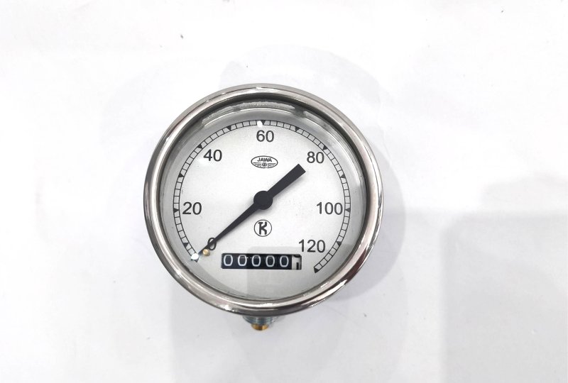 Licznik, 120 km/h, ramka stal nierdzewna , replika, Jawa 250 Perak Z-photo1