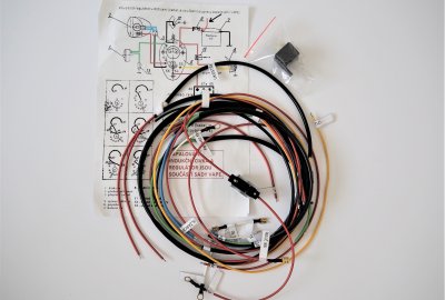 Instalacja elektryczna z podłączeniem pod VAPE ze stacyjką w zbiorniku, Jawa 250/353, 175/356 , 350/354 Kyvacka