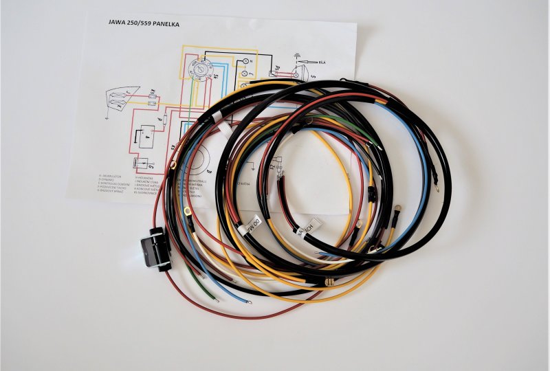 Instalacja elektryczna, Jawa 250/559 Panelka-photo1