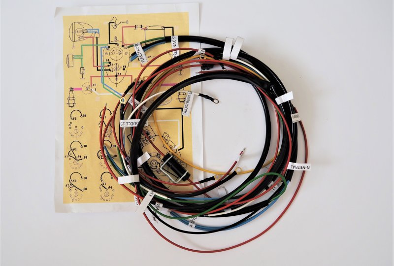 Instalacja elektryczna ze stacyjką w zbiorniku, Jawa 350/354 Kyvacka-photo1