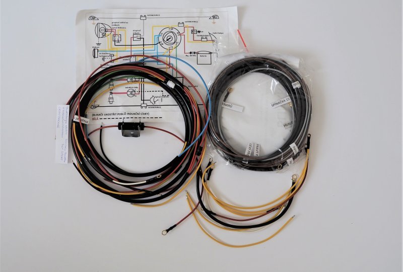 Instalacja elektryczna z kierunkowskazami, Jawa 350/360 Panelka, 350/361 Sport-photo1