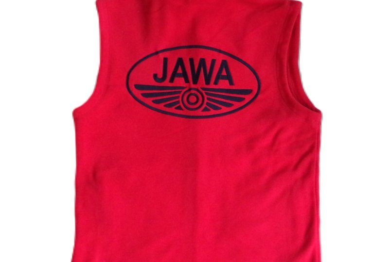 Kamizelka polarowa, czerwona, z logo JAWA, rozmiar 2XL-photo2