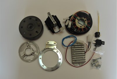 Komplet VAPE 6 V dwa cylindry, Jawa 350 Perak, Ogar, Kyvacka, CZ
